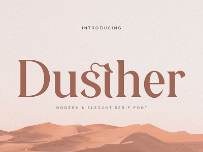 Dusther - Modern Serif Font display font font logo font logotype luxury font modern font sans serif serif serif font typeface typography