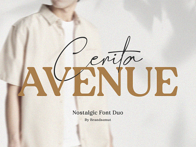 Cerita Avenue || Nostalgic Font Duo display font