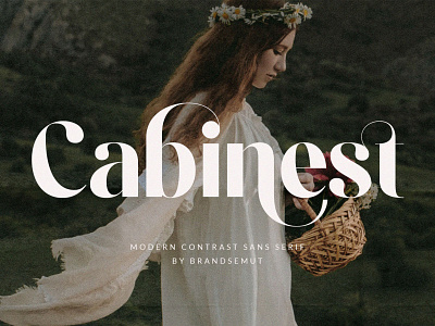 Cabinest – Contrast Sans Serif calligraphy