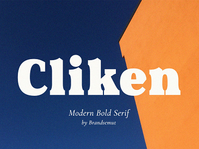 Cliken – Modern Bold Serif