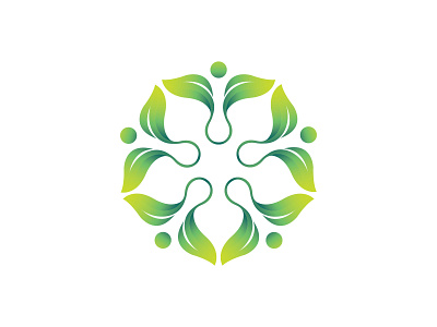 Wellness Logo care charity community eco family health leaf logo nature people vector wellness