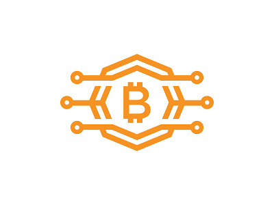 Cryptocurrency Logo bitcoin block blockchain chain crypto cryptocurrency currency digital finance logo mining technology trading vector