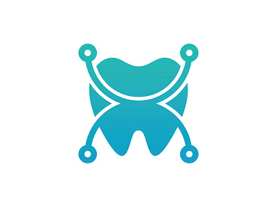 Dental Tech Logo business care clinic dental dentist dentistry health implant logo medical modern pixel technology tooth vector