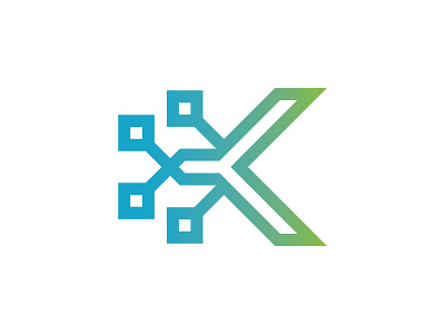 Letter K Technology Logo
