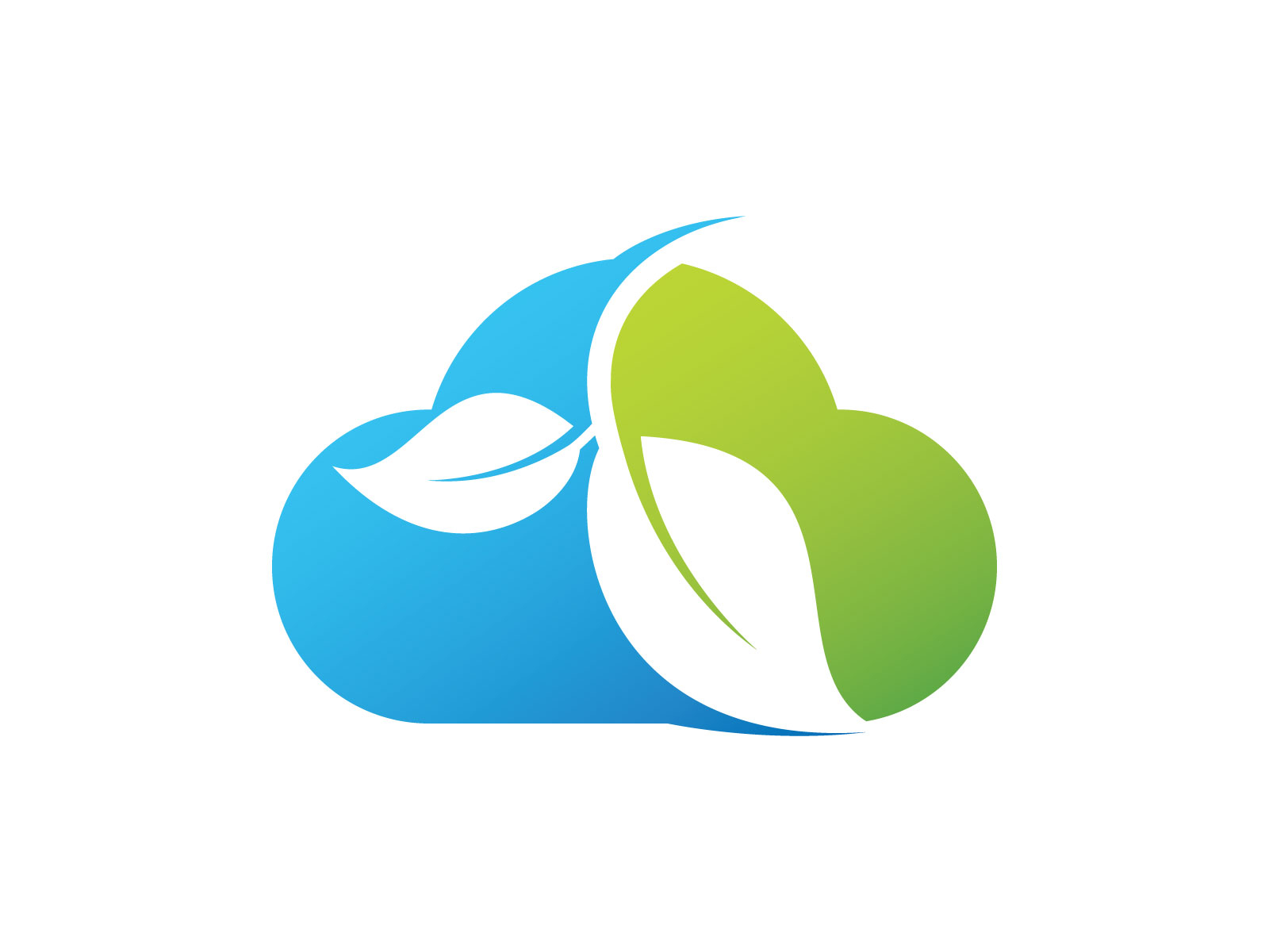 Cloud Leaf Logo by Brand Semut on Dribbble