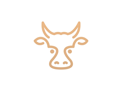 Cow Logo agriculture animal beef cattle cow farm logo meat milk outline restaurant