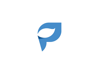 Initial P Leaf Logo