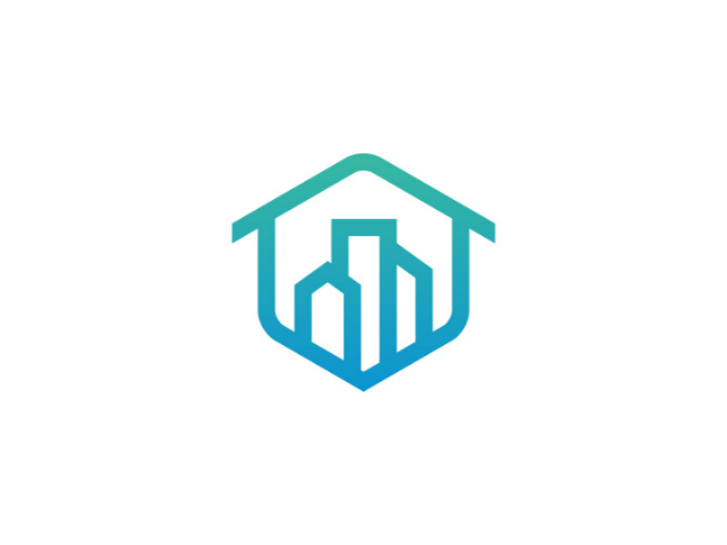 Real Estate Logo city urban cottage apartment luxury architecture building home house real estate vector logo