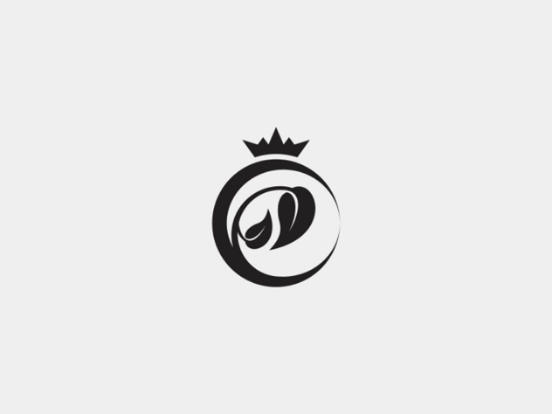 Luxurious Leaf Logo queen salon sophisticated crown beauty jewelry cosmetics spa luxurious luxury leaf vector logo