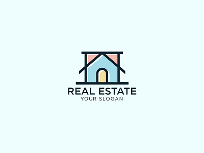 Real Estate Logo architecture building business construction cottage decor home hotel house logo modern property real estate vector