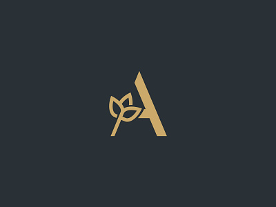 Luxury A Logo a a logo beauty bloom business cosmetics elegant fashion flower initial a jewelry lily logo luxury modern nature real estate sophisticated spa vector