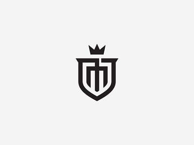 M Shield Logo building castle classic crown initial m law logo luxury m m logo modern royal security shield vector