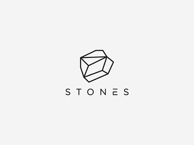 Stones Logo brick classic diamond gem jewelry logo luxury rock rustic stones vector vintage