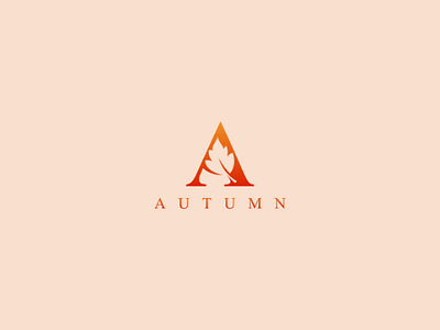 Autumn Logo a logo autum beauty fashion initial a leaf letter a logo luxury natural organic vector