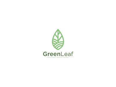 Green Leaf Logo agriculture botanical environmental farm floral green landscape leaf logo plant vector