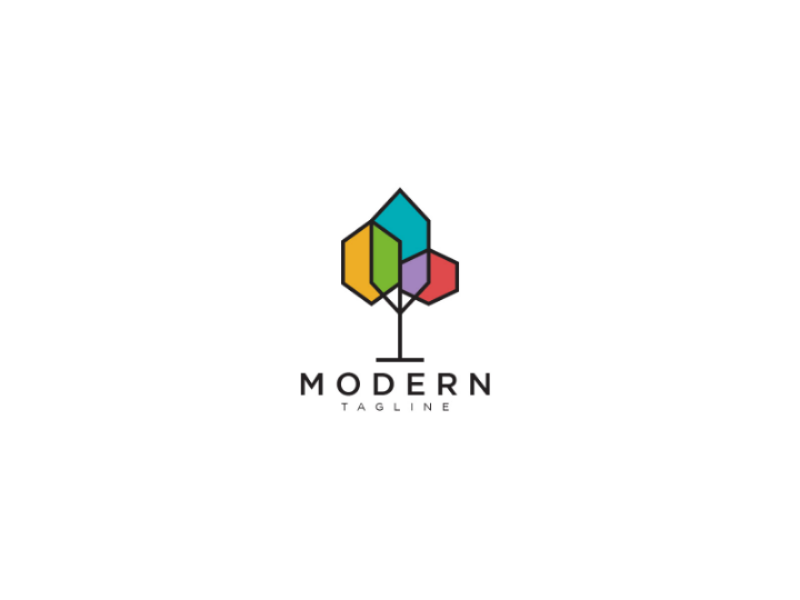 modern tree logo
