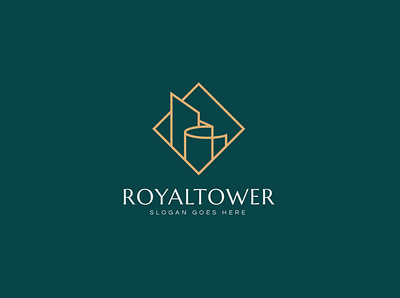 Royal Tower Logo apartment architecture building business city condo construction home hotel house logo luxury mansion modern property real estate royal sophisticated urban vector