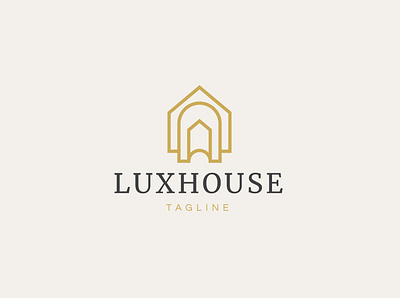 Luxury House Logo apartment architecture building business construction financial home hotel house logo luxury modern mortgage real estate rent resort royal sophisticated town vector