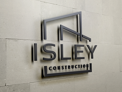 isley construction branding logo vector