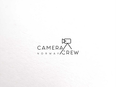 CameraCrew branding logo typography vector