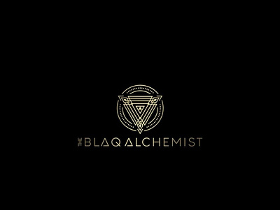 The Blaq Alchemist abstract branding logo