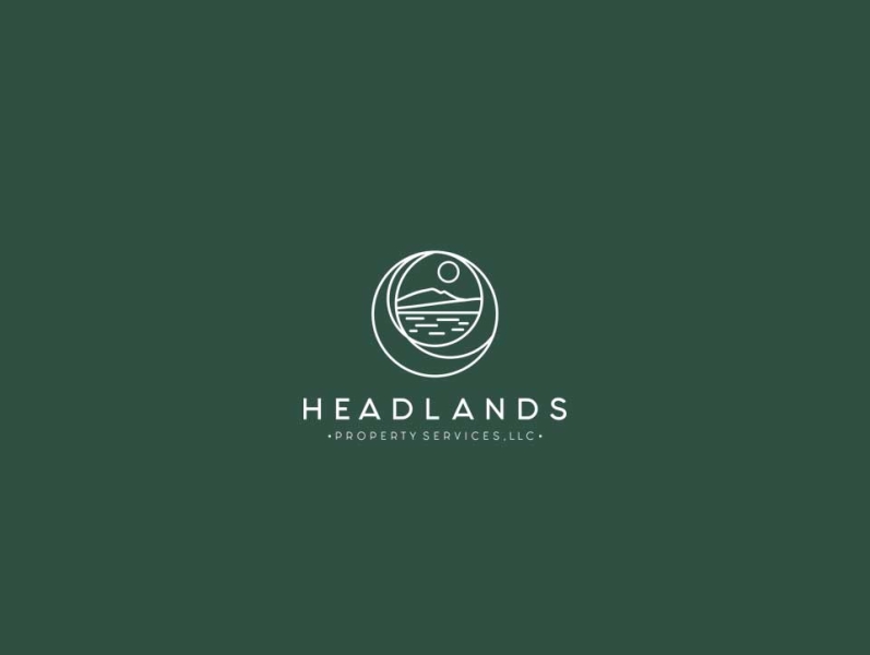 HEADLANDS logo vector wave