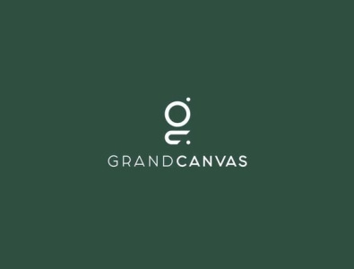 GrandCanvas letters logo vector