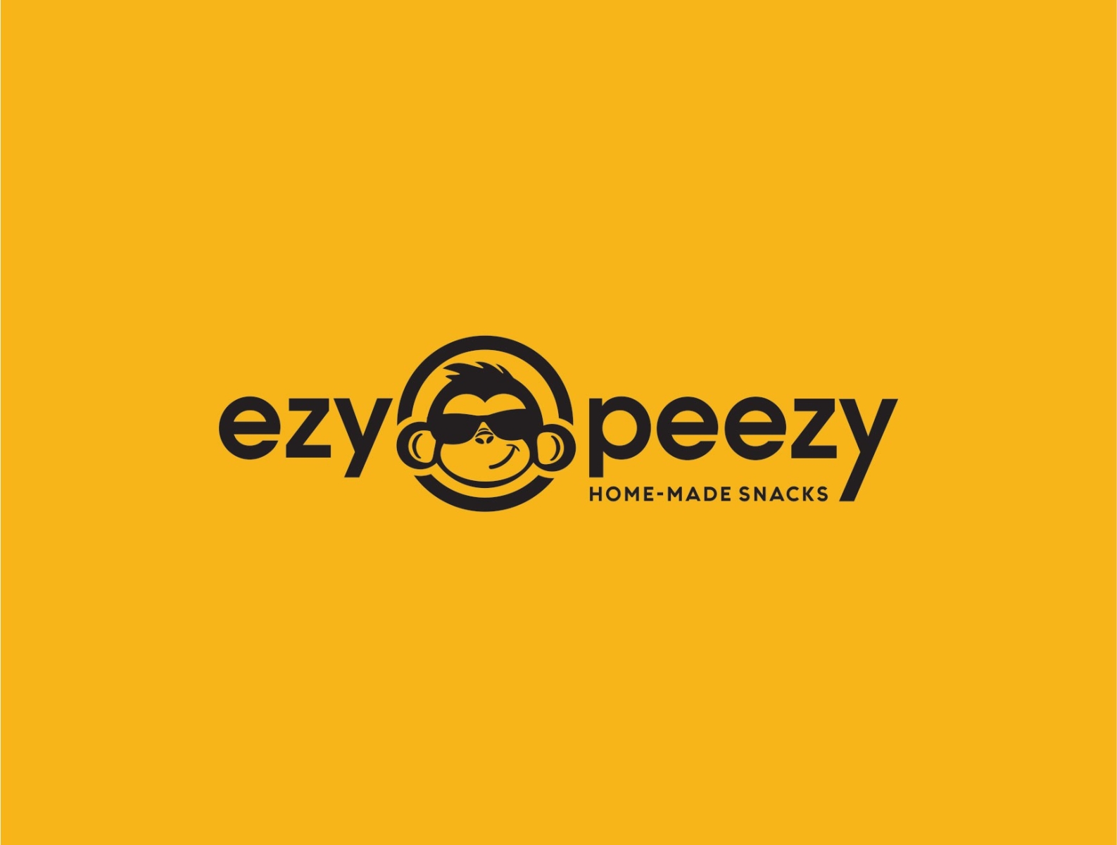 ezy peezy illustration logo monkey vector