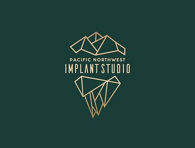 pacific northwest implant studio branding logo