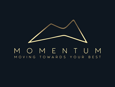 momentum branding design logo