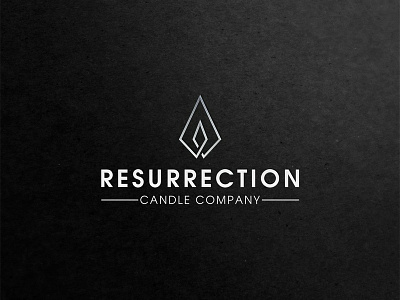 Resurrection Candle Company. USA branding logo vector