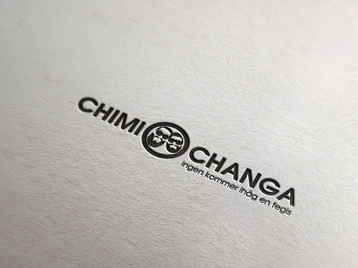 chimi O changa. Streetfood. USA branding logo vector