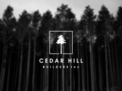 Cedar Hill. USA branding cedar logo trees vector