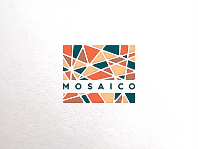 mosaico design logo vector