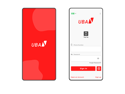 Redesigned UBA mobile app