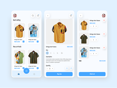 E-commerce Mobile App Design