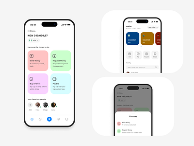 Knoxpay Wallet app design flat graphic design illustration ui