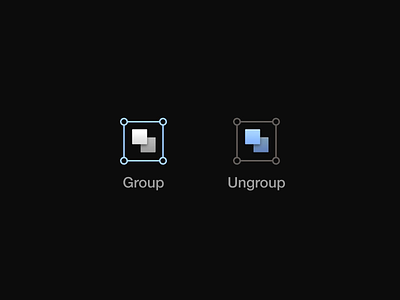 Group & Ungroup / Motion icon motion