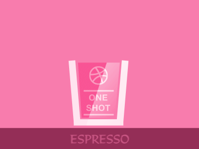 One Shot dribbble espresso gif