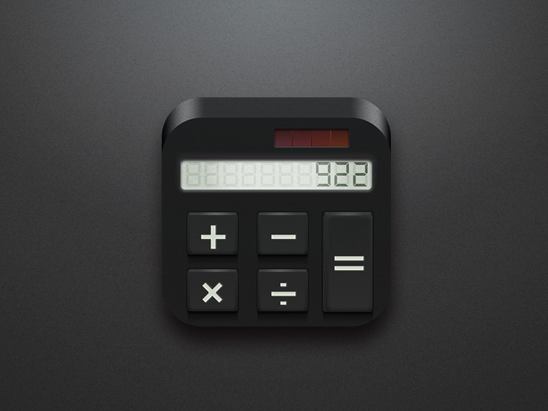 solar calculator by Magic Chen on Dribbble