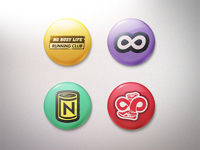 NBL Pin badges badges battery icon logo nobusylife pin