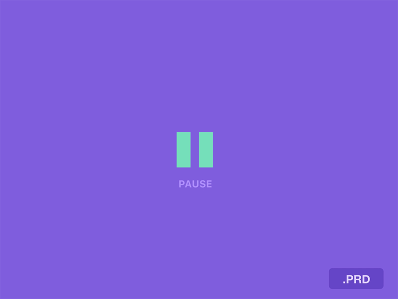 Play&Pause gif icon motion pause play prd principle