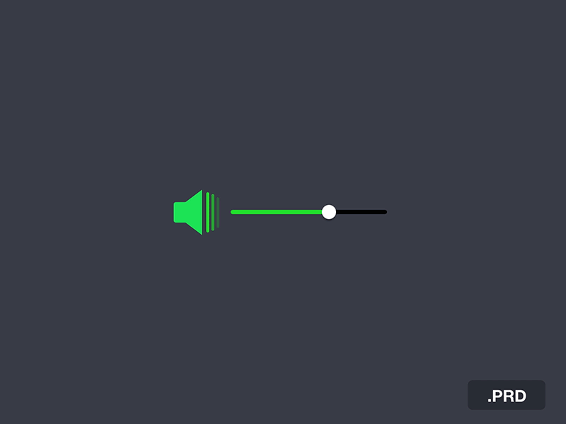 Volume Control control gif icon motion prd principle volume