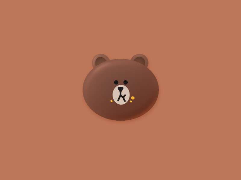 Brown🐻 /animation animation bear brown line