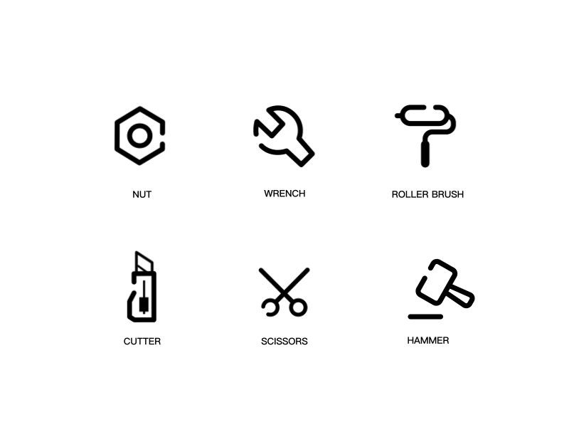 Common tools / icons / animation