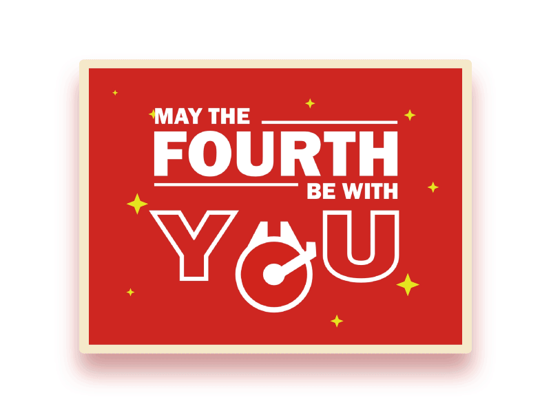 May The Fourth Be With You - Star Wars Day animation millennium falcon star wars star wars day
