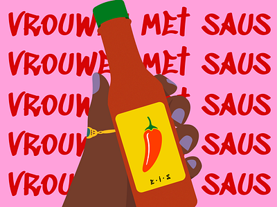 Vrouwen met saus | Podcast design font illustrator illustrator art podcast podcast art podcast logo podcasting podcasts
