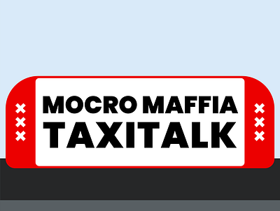 Mocro Maffia Taxitalk | Podcast adobe illustrator amsterdam branding design graphic design illustration illustrator logo netherlands podcast red