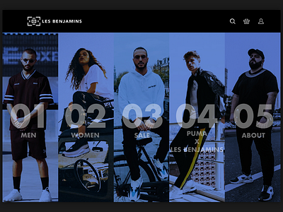Experiment | Les Benjamins desktop ecommerce fashion ui ui design webdesign website