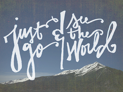 Just Go design draw hand lettering sketch type typography